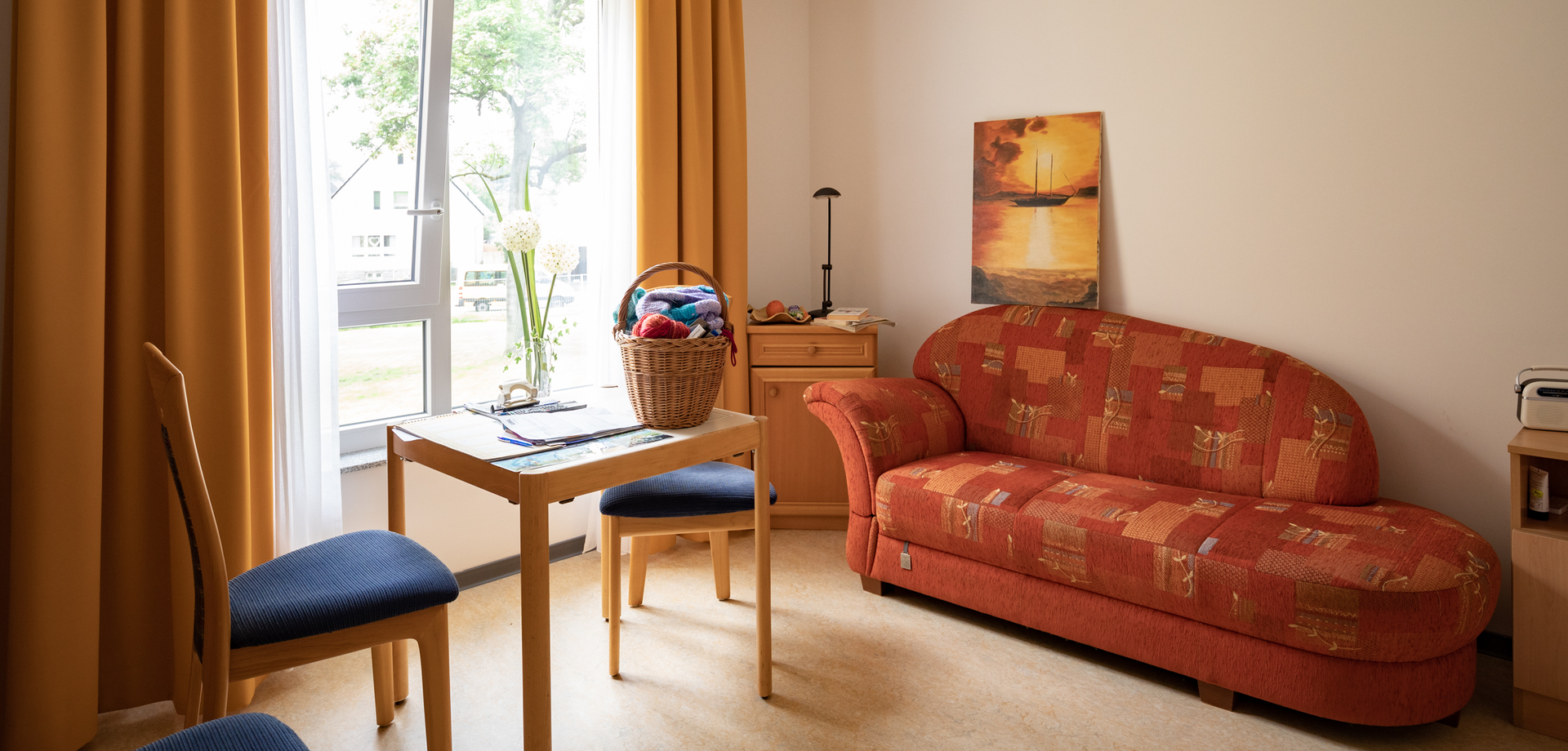 Ein Beispielzimmer im Karl-Winkelmann-Haus Werl.