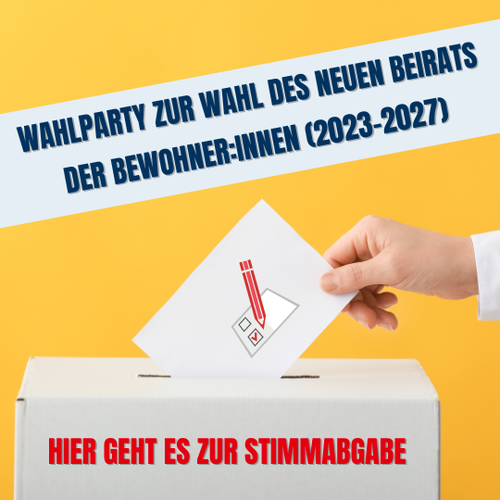 Eine Hand, die einen Stimmzettel in ein Wahlurne einwirft.